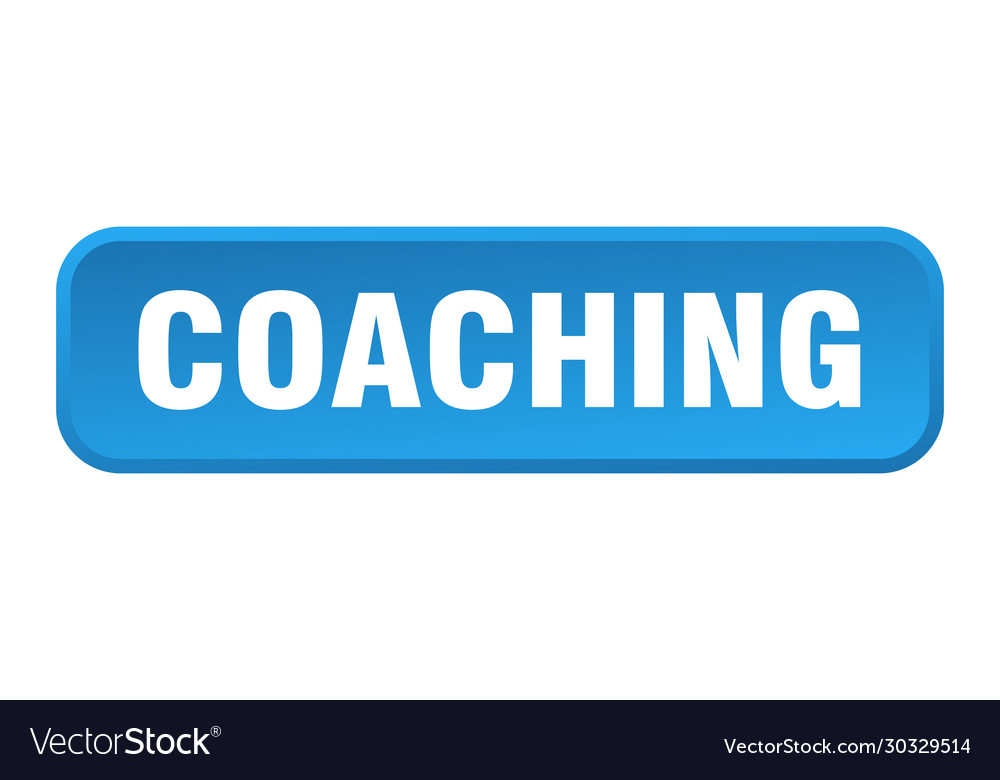 Coaching button square 3d push