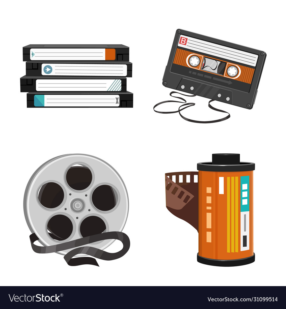 Design device and player logo vector image Design device and player logo
