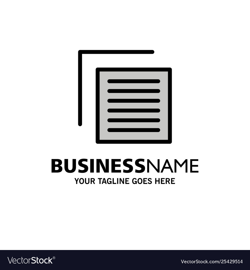 Document file user interface business logo vector image Document file user interface business logo