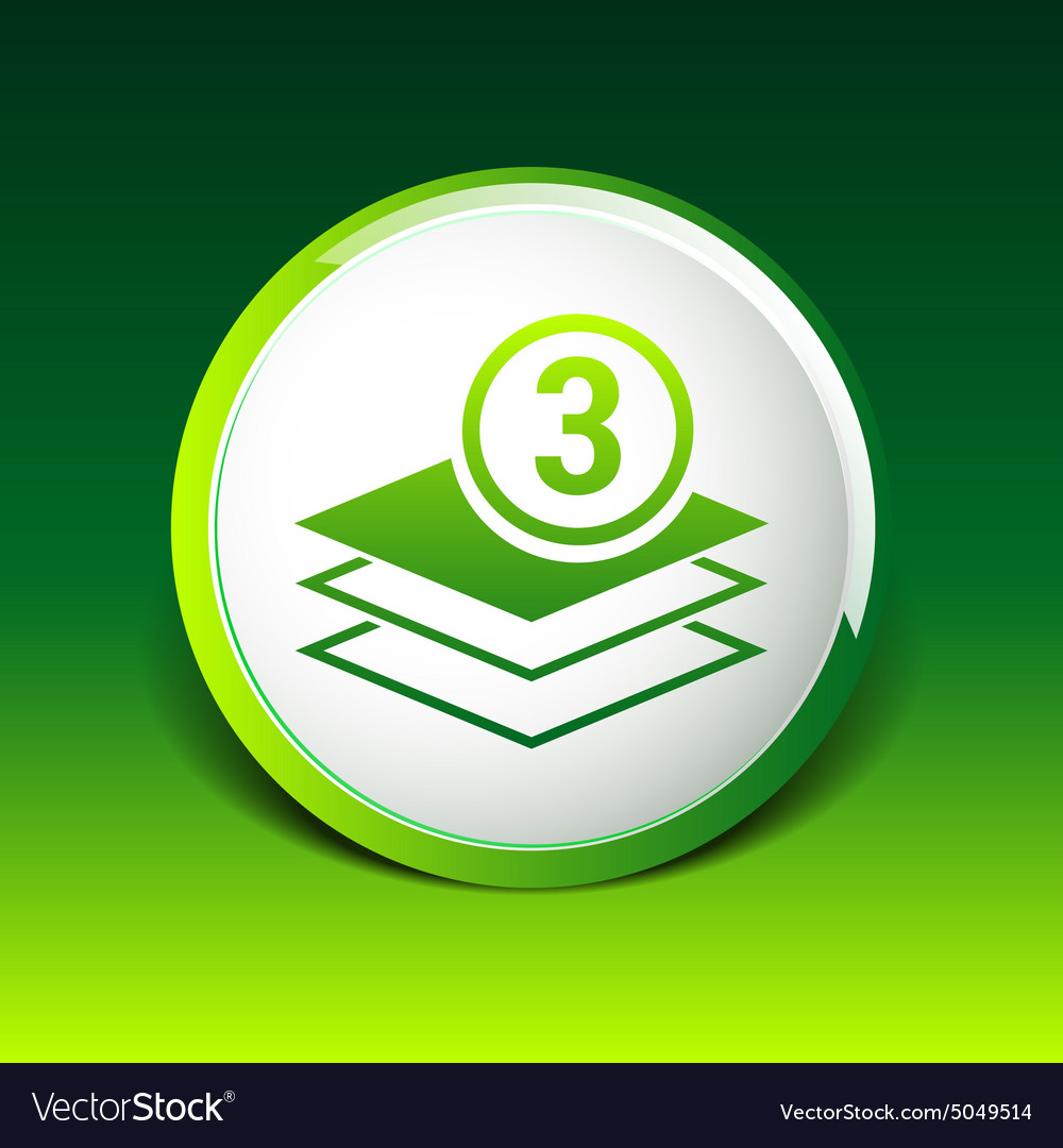 Elegant pyramid multiple layer element icons