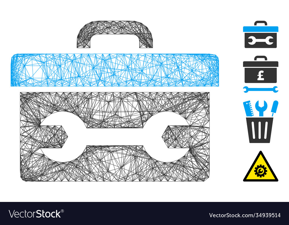 Network toolbox mesh vector image Network toolbox mesh