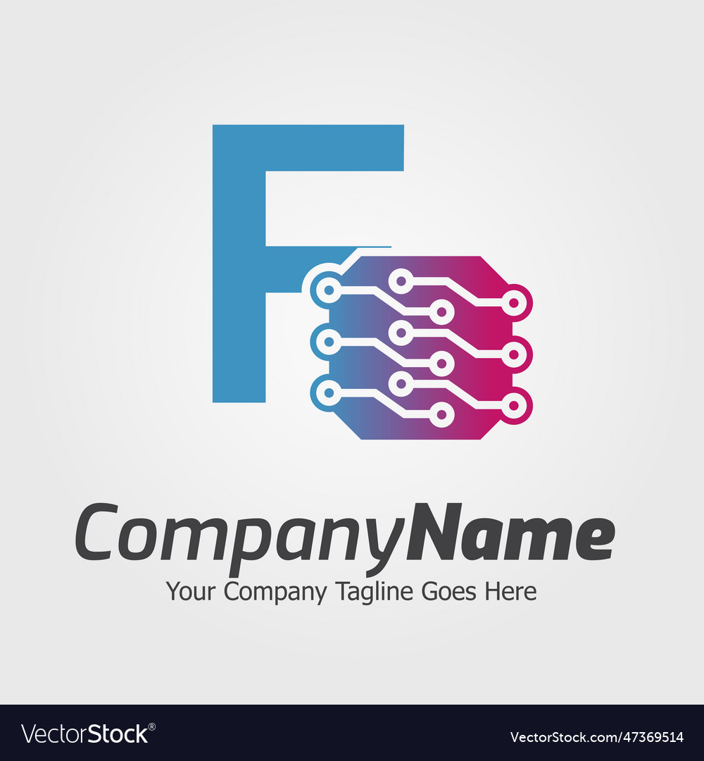 Programming code and technology logo template