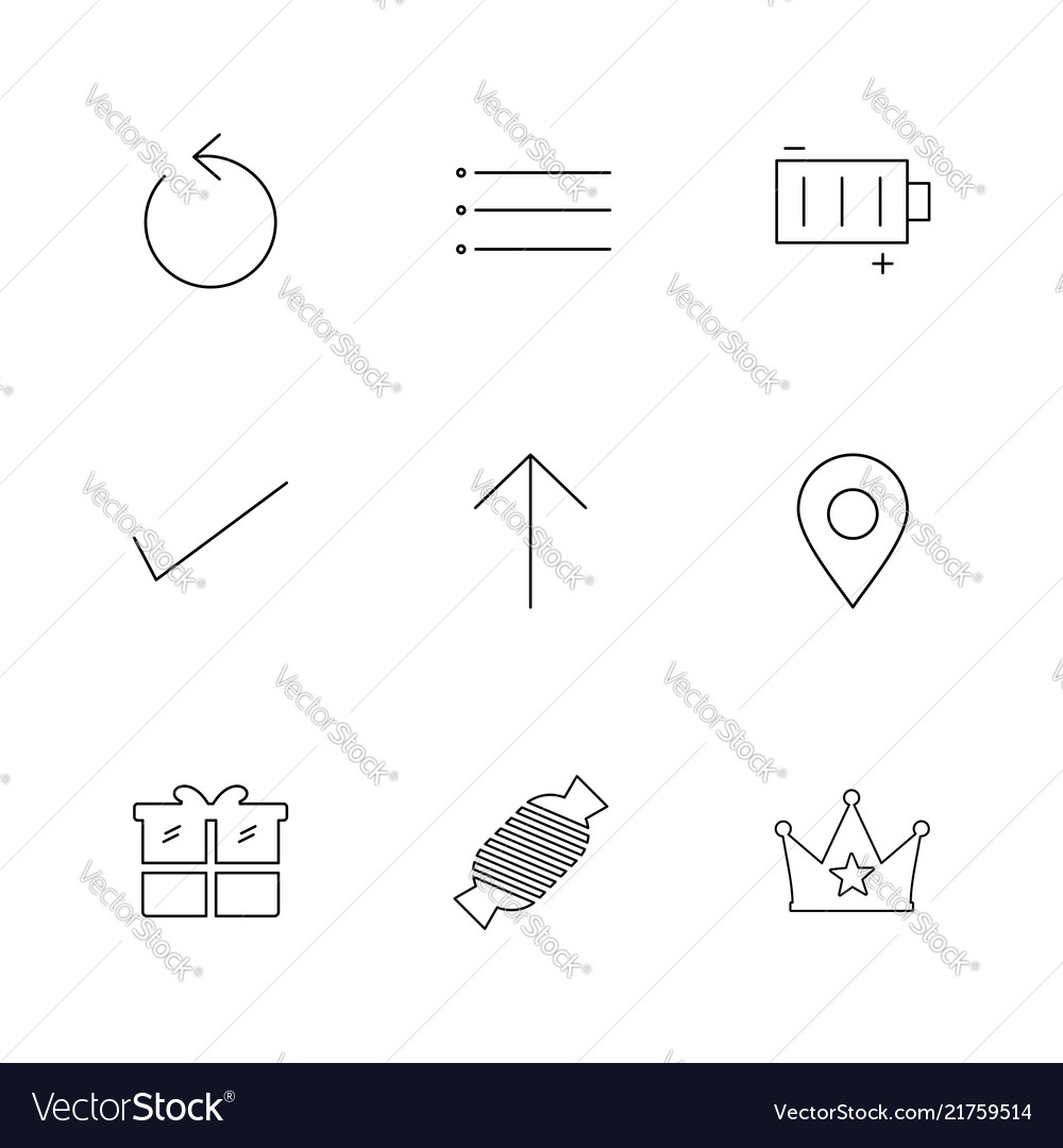 Reset menu battery user interface icons
