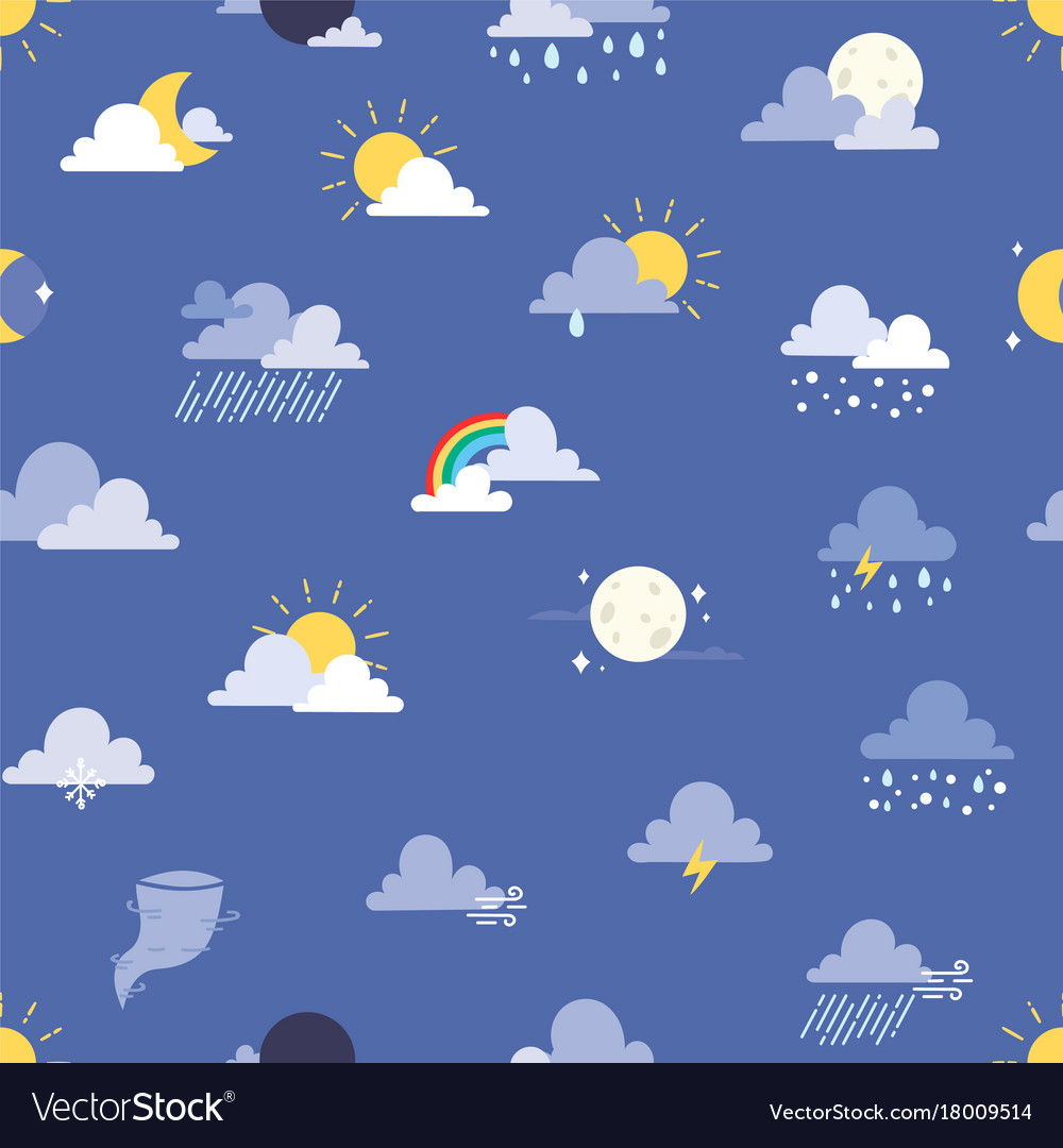 Set weather icons sun Royalty Free Vector Image