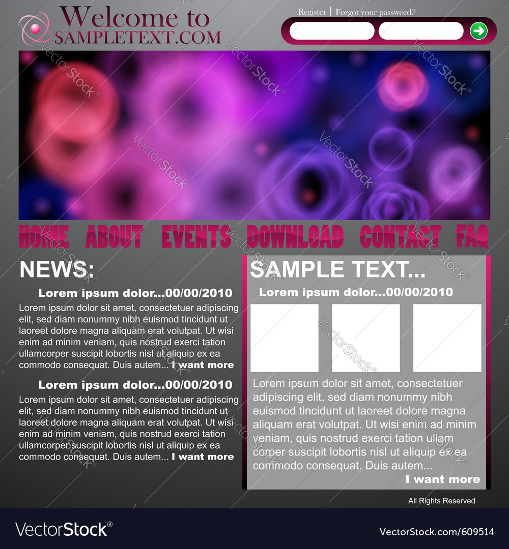 Website abstract design template