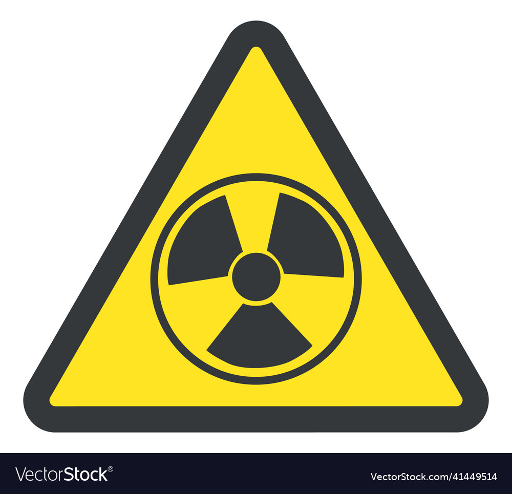 Yellow hazard triangle danger sign attention Vector Image