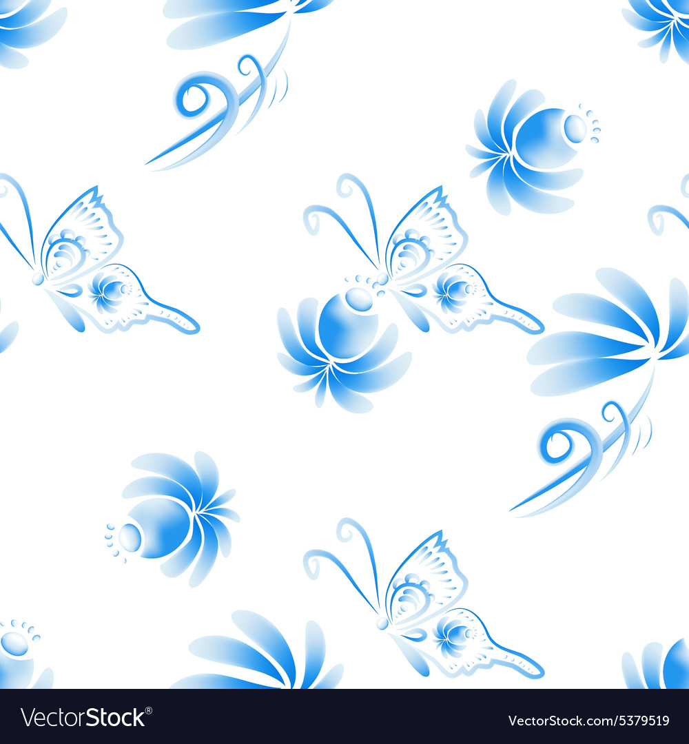 Abstract floral seamless background