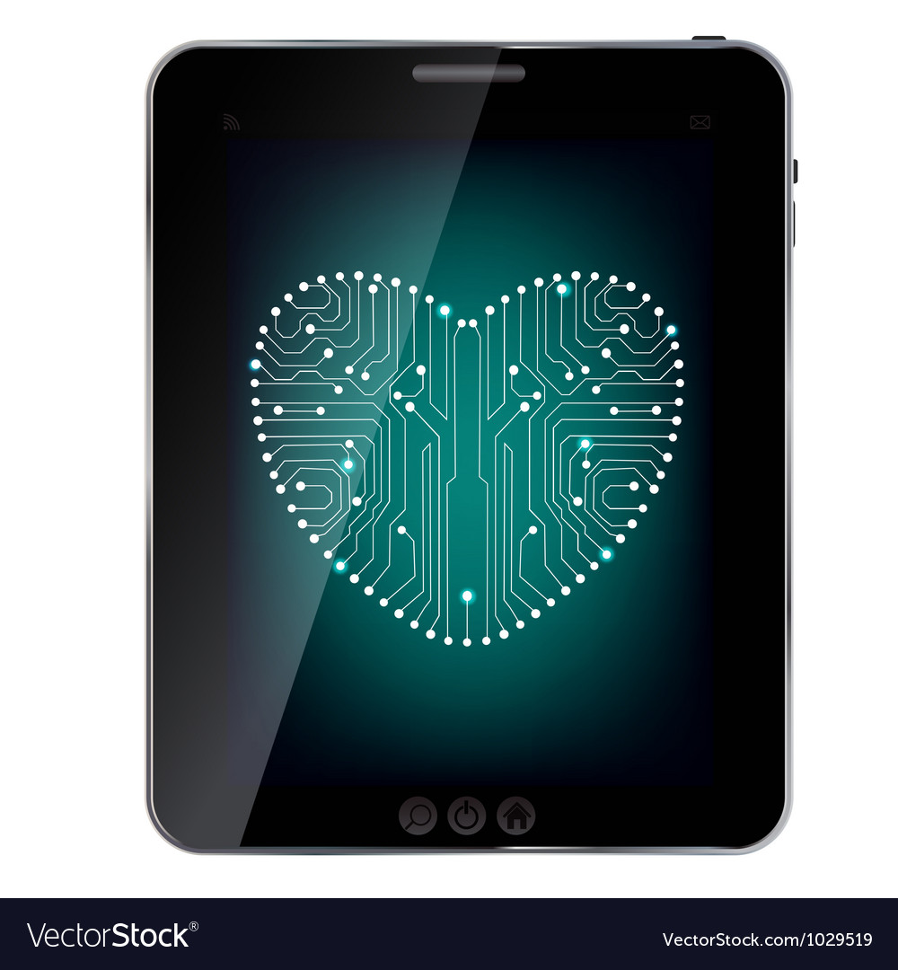 Circuit board with in heart shape pattern