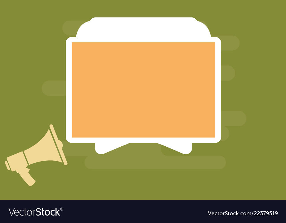 Flat design empty esp template vector image Flat design empty esp template