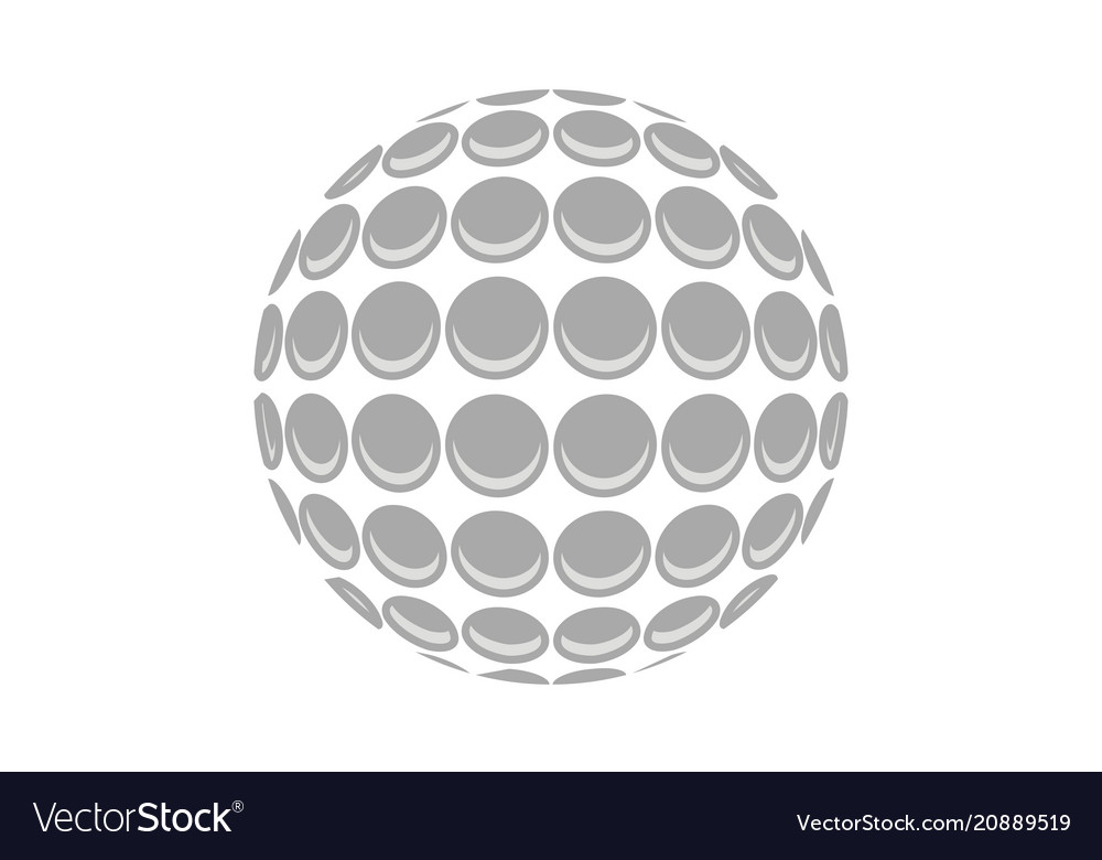 Golf ball Royalty Free Vector Image - VectorStock