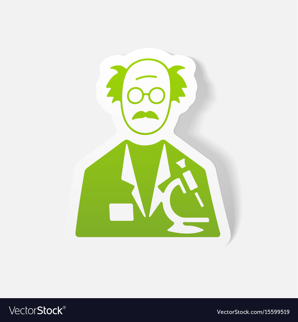 Realistic design element scientist