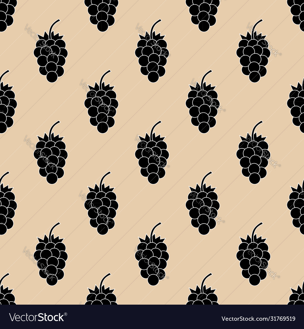 Seamless pattern with grape cartoon background