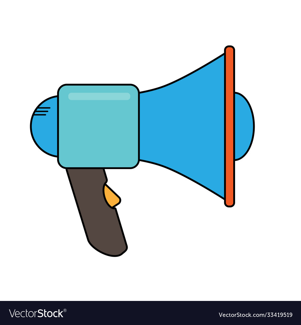 Simple picture a megaphone device to enhance Vector Image