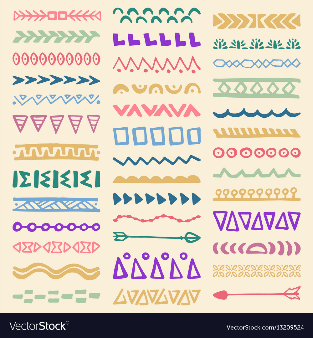 Borders collection in ethnic style