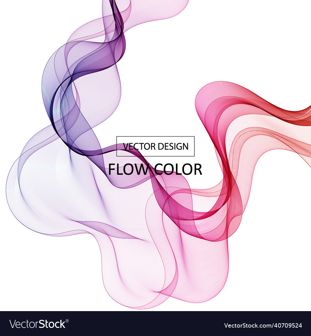 Colorful wave pattern design element eps 10 vector image Colorful wave pattern design element eps 10