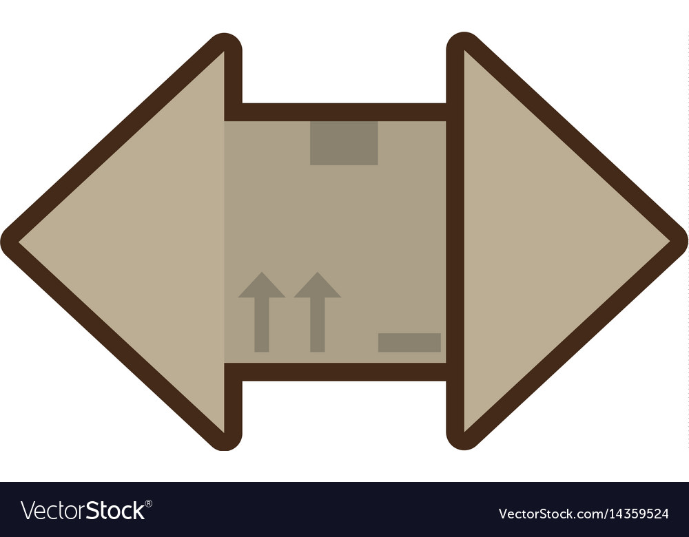 Delivery box fragile icon