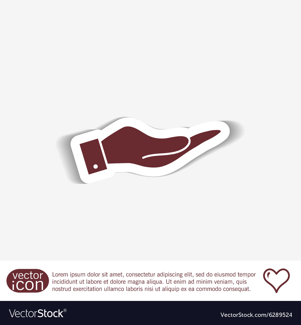 Hand icon Royalty Free Vector Image - VectorStock