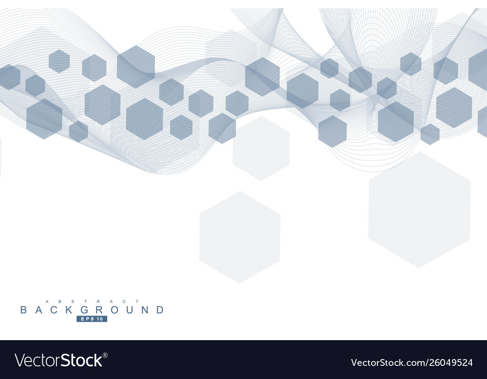 Hexagonal abstract background big data vector image Hexagonal abstract background big data
