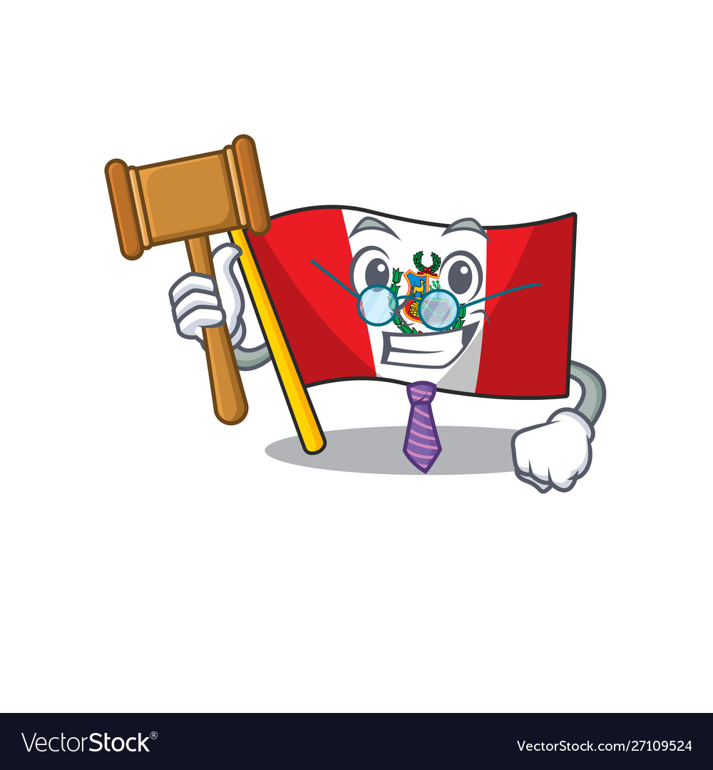 Judge peru flag stored in character drawer