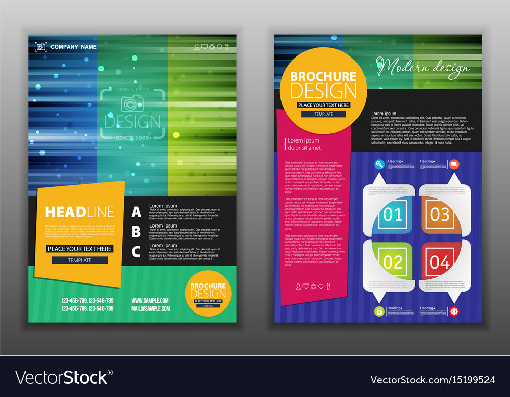 Modern abstract brochure report or flyer design