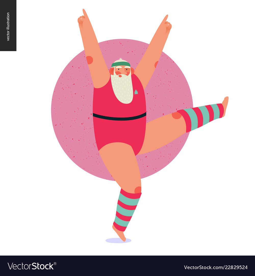 Sporting santa - aerobics