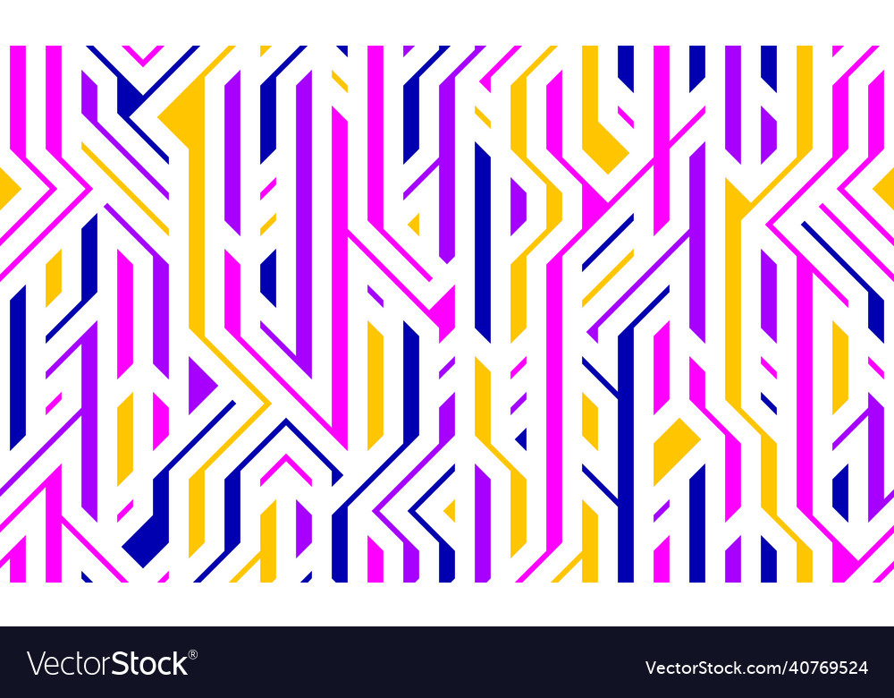 Tech style seamless linear pattern circuit board vector image Tech style seamless linear pattern circuit board