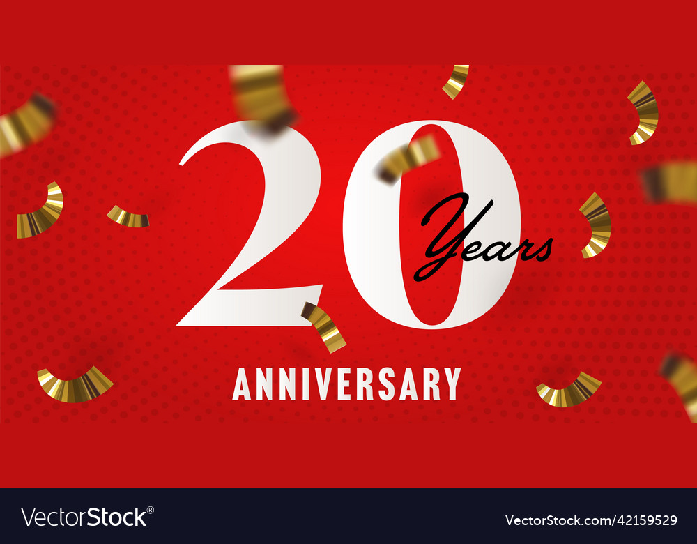 20 years anniversary celebrating invitation