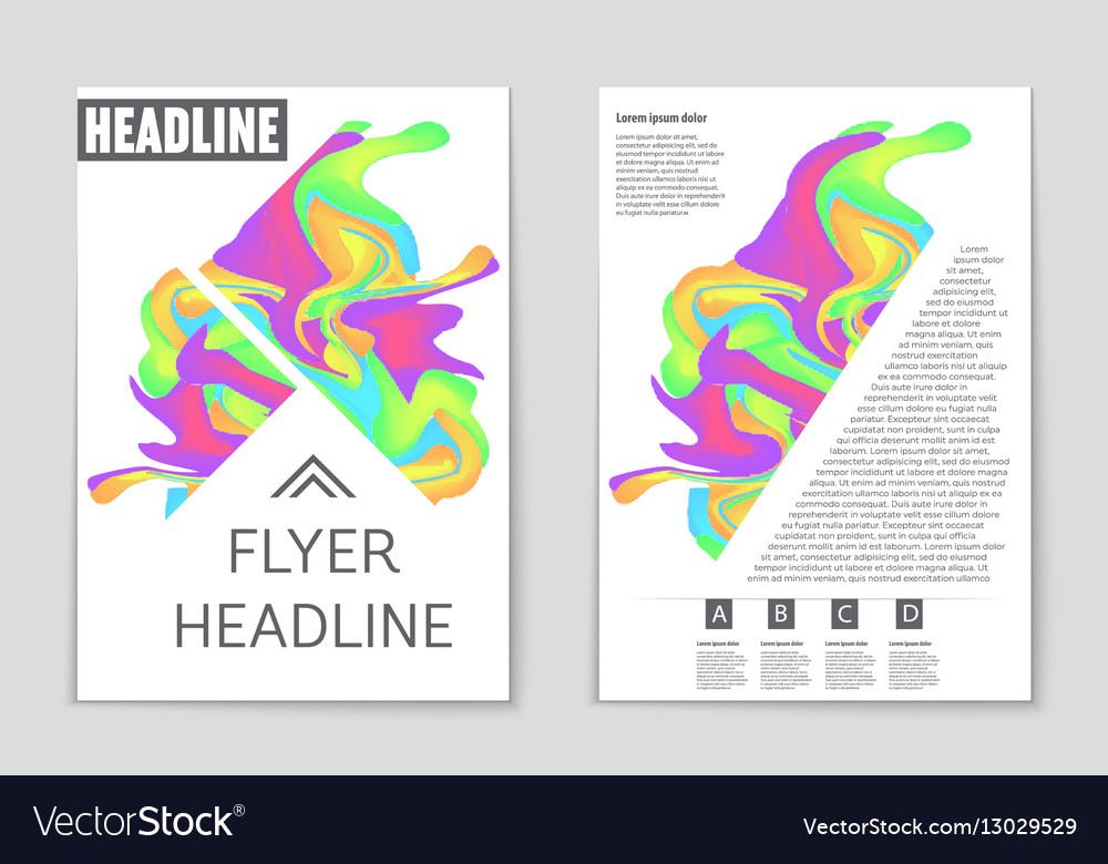 Abstract layout background set for art