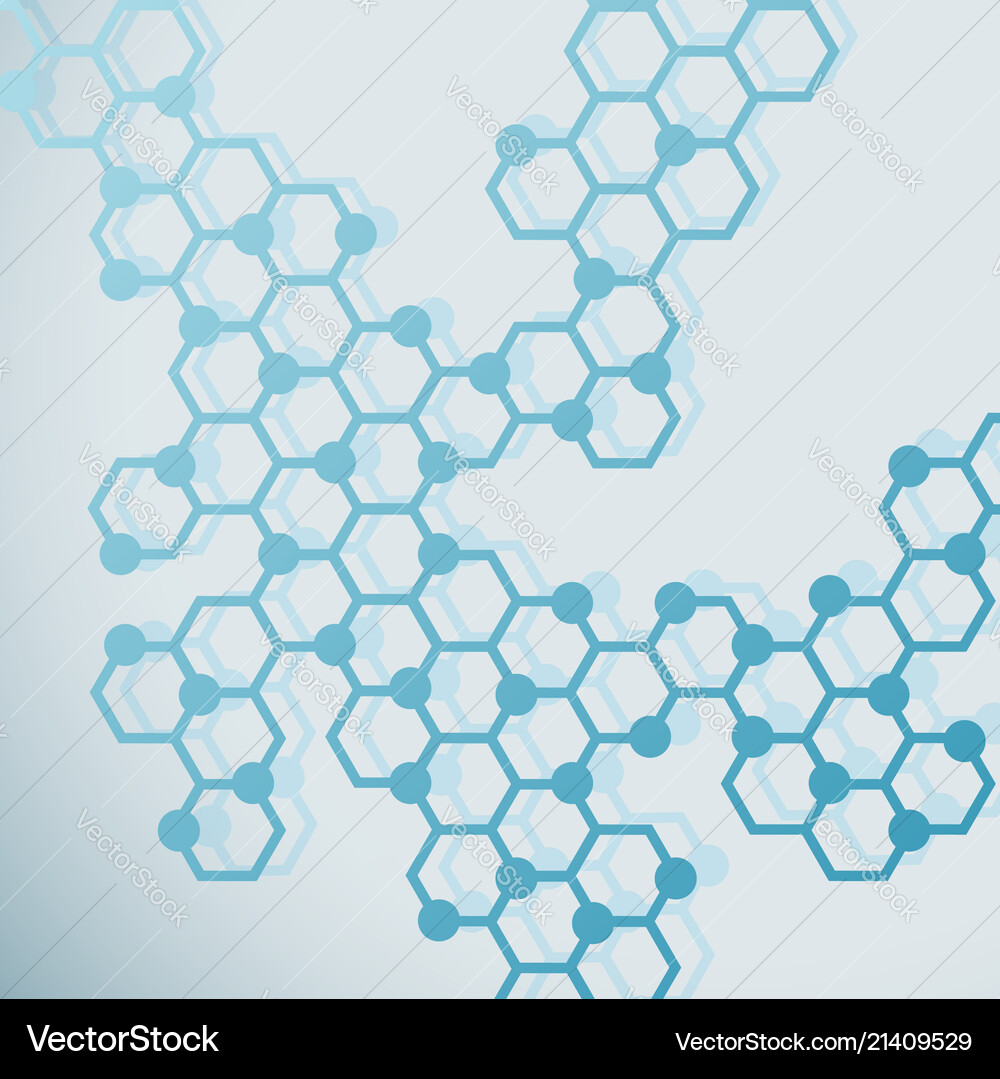 Abstract molecules and atoms design Royalty Free Vector