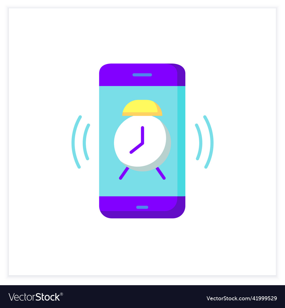 Alarm clock flat icon