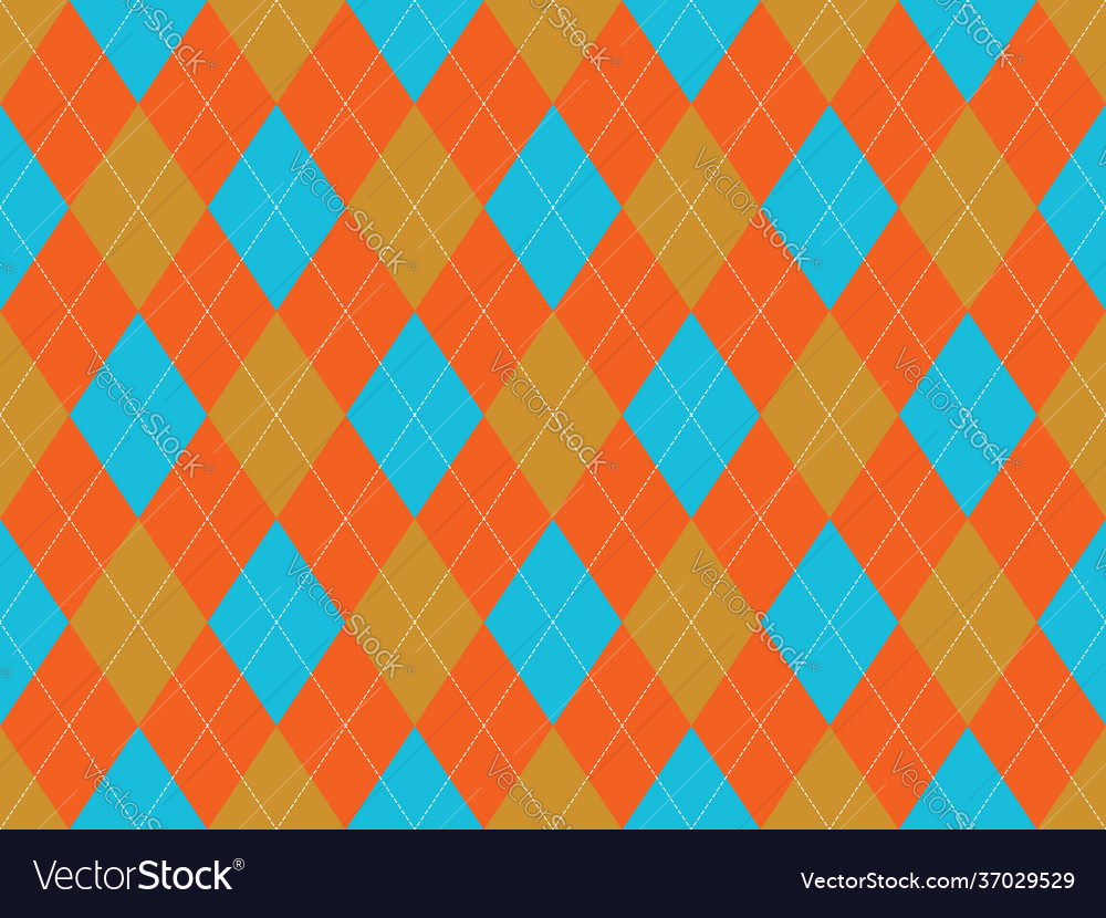 Argyle pattern seamless fabric texture background Vector Image Argyle pattern seamless fabric texture background
