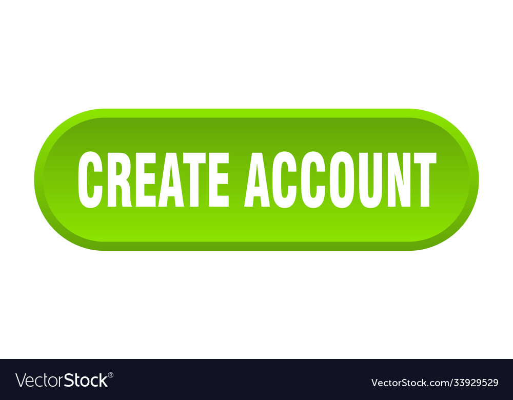 Create account button rounded sign on white