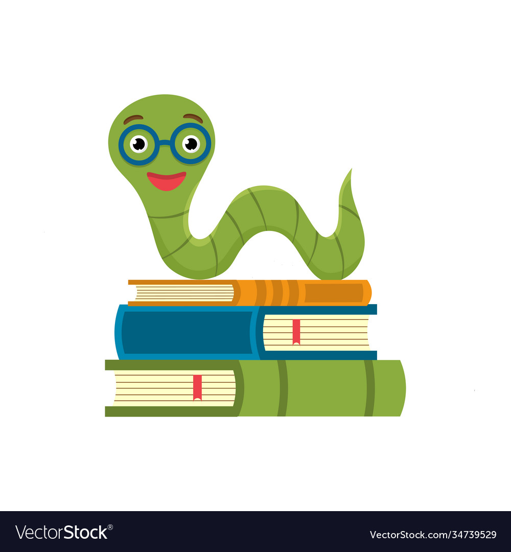 cute bookworm clipart free