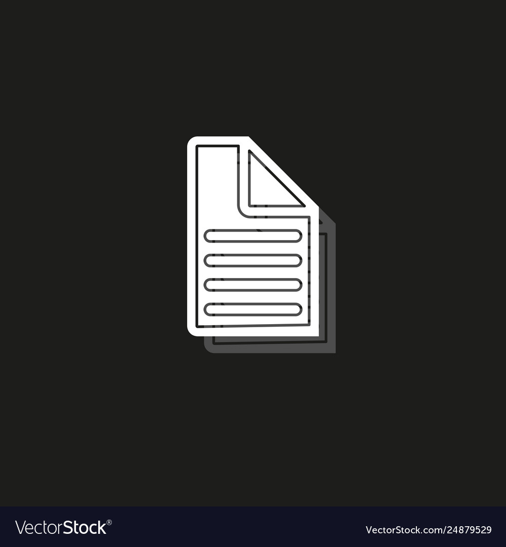 Document list - paper icon web page symbol