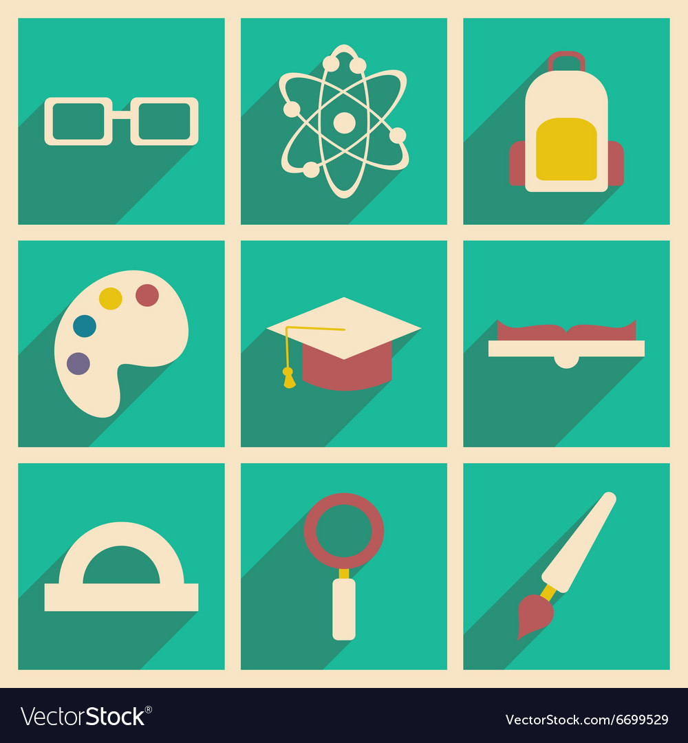 Flat with shadow concept and mobile application
