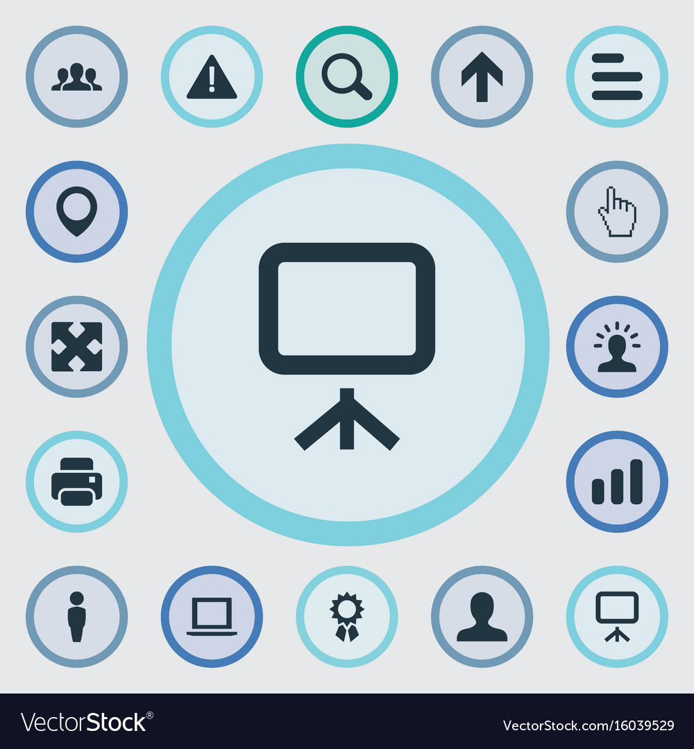 Set of simple design icons