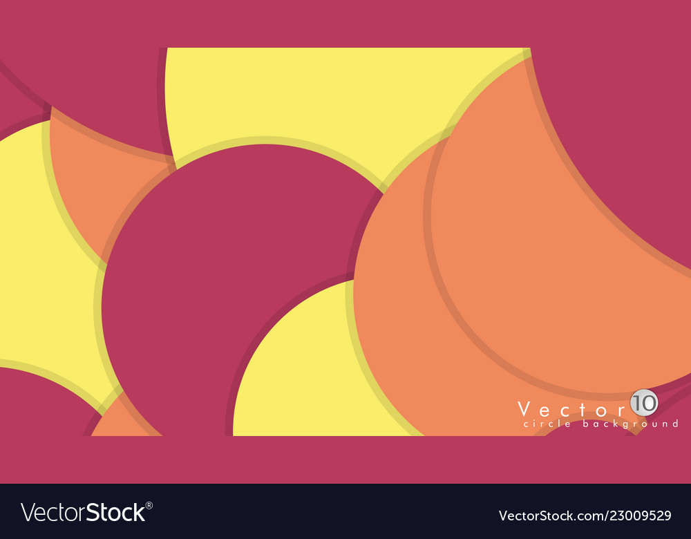 Simple and colorful circles background design vector image Simple and colorful circles background design