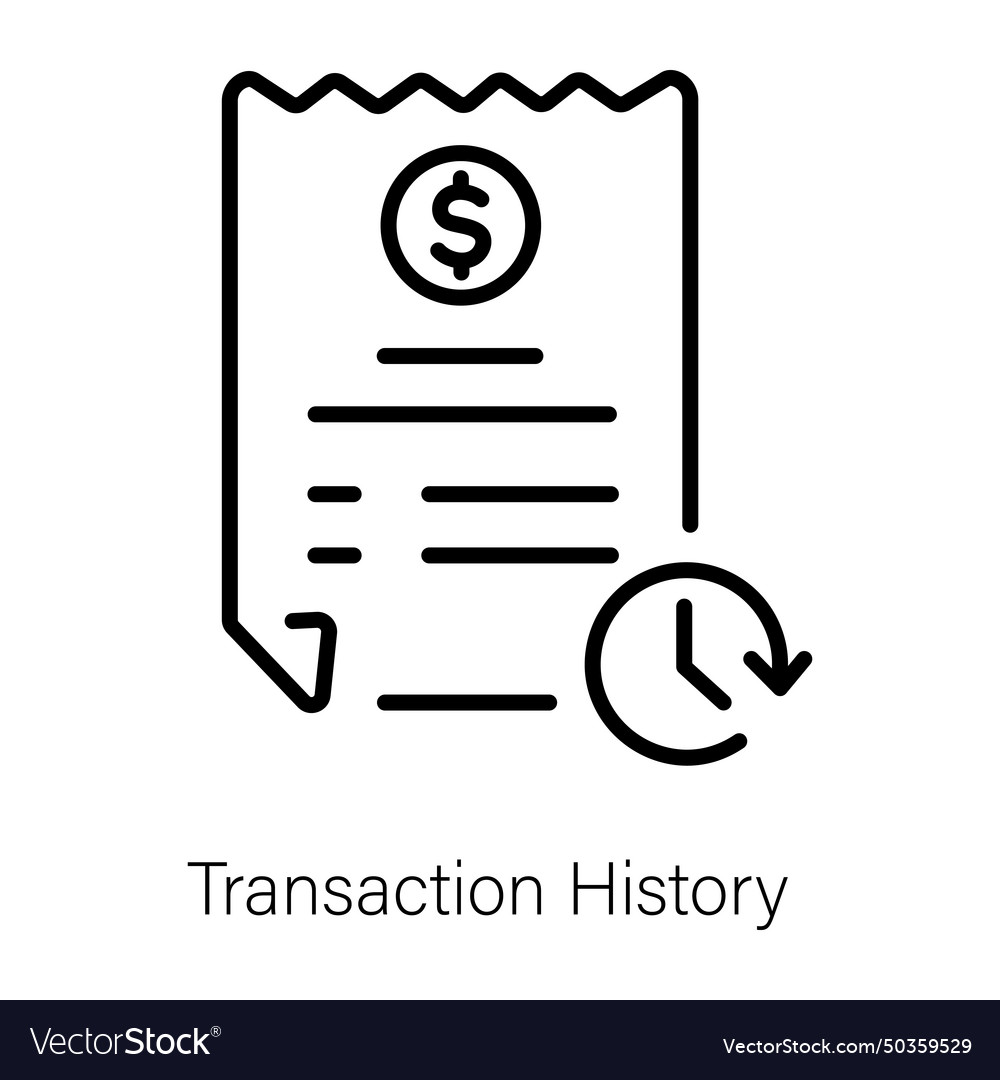 Transaction history