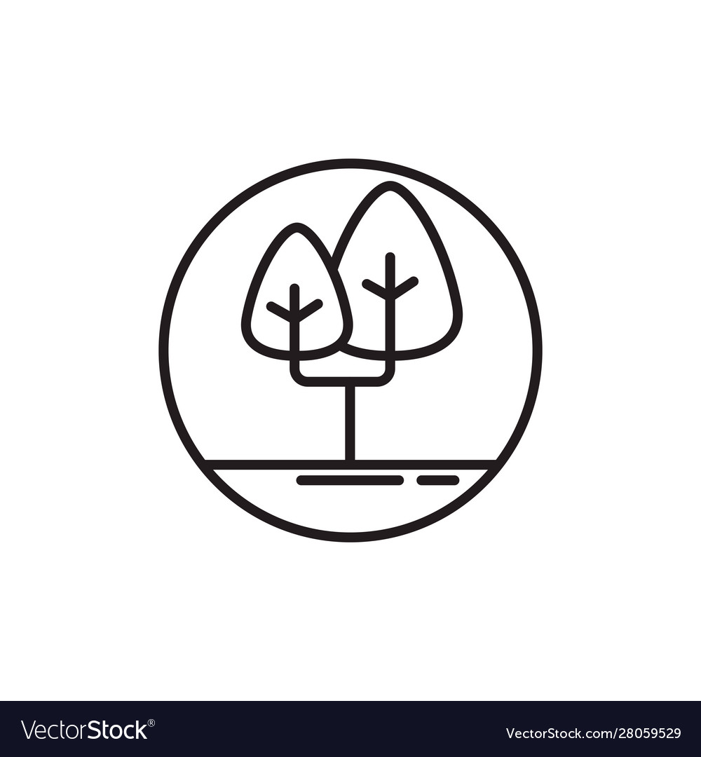 Tree with branches line style