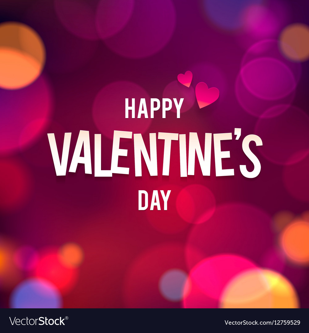 Valentine's Day Bokeh Background