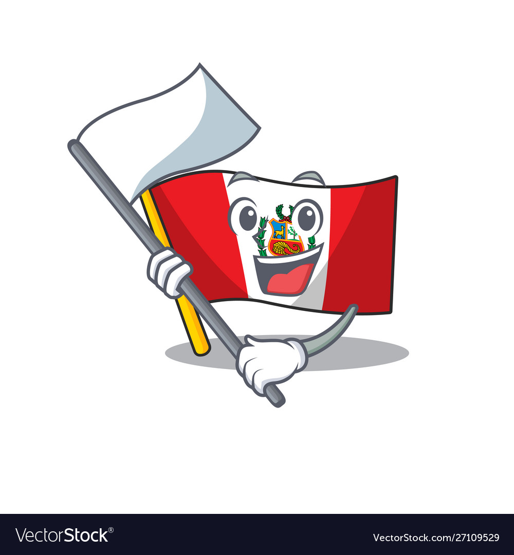 With flag peru stored in character drawer