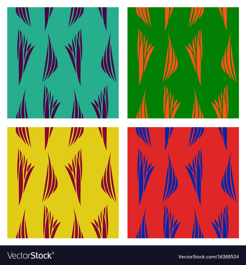 Assembly of patterns in striped style