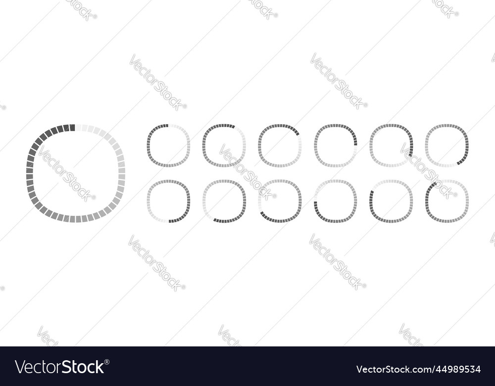 Circular Loading-Puffering-Symbole vector image Circular Loading-Puffering-Symbole