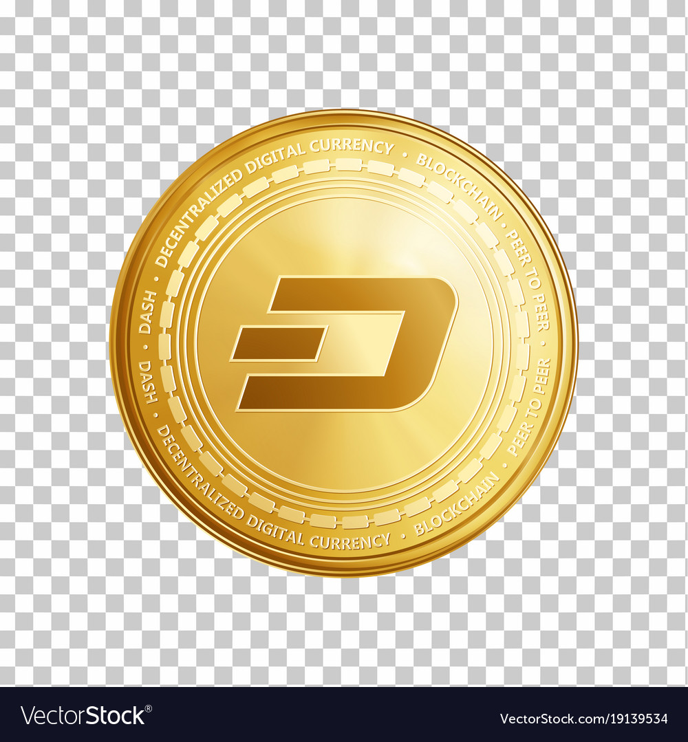 Golden ethereum blockchain coin symbol