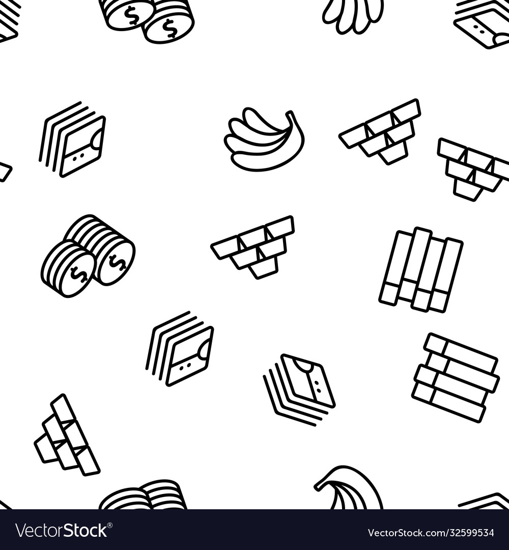 Pile objects things seamless pattern Vector Image Pile objects things seamless pattern