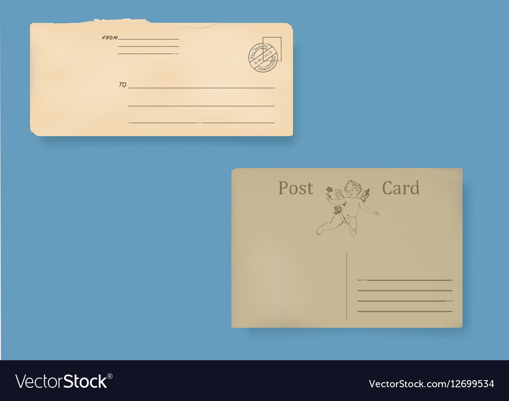 Set of old envelopes