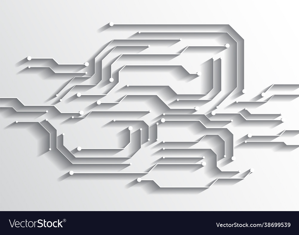 Circuit technology background with hi-tech vector image Circuit technology background with hi-tech