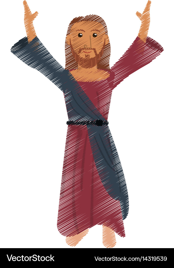 Drawing Jesus Christ Prayer Design