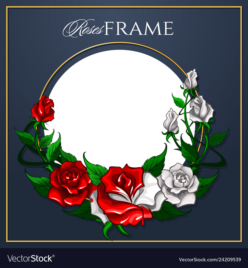 Elegant Roses Frame