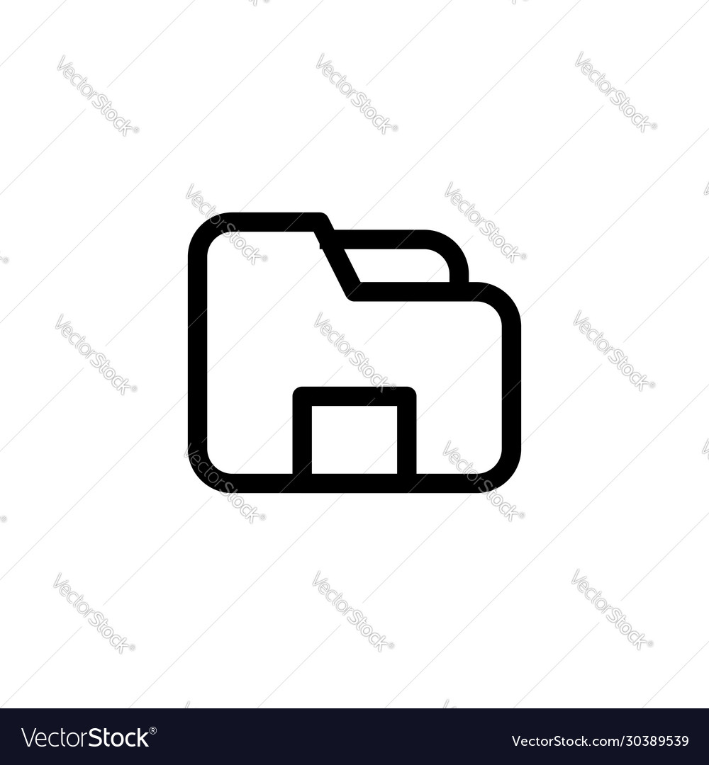 File computer folder icon design simple clean vector image File computer folder icon design simple clean